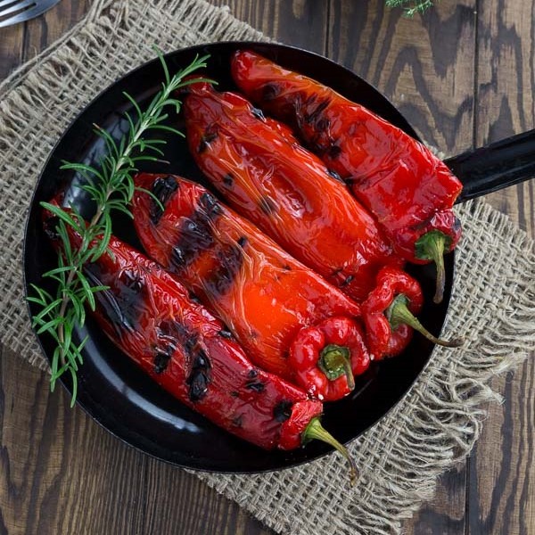 Grilane paprike s feta sirom