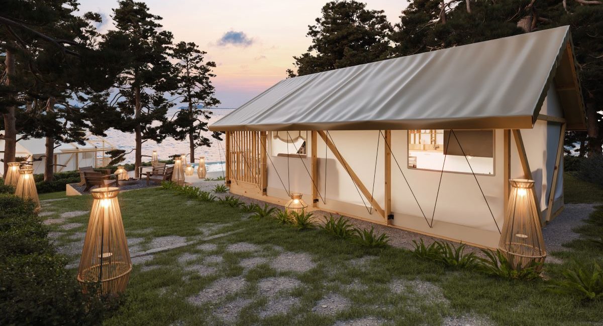Glamping šator u šumi blizu mora