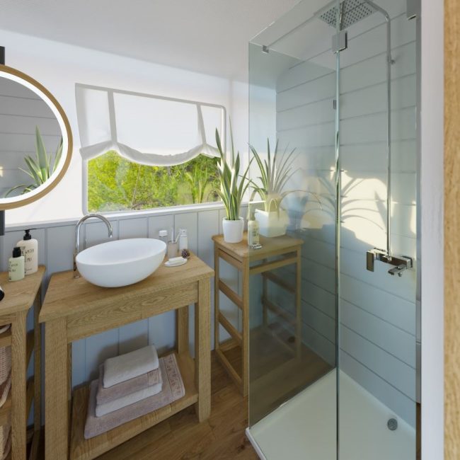 Kupaonica u glamping šatoru