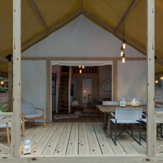 Ulaz u glamping šator